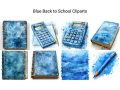 Blue Back To School Clipart - CraftNest - Digital Crafting and Art