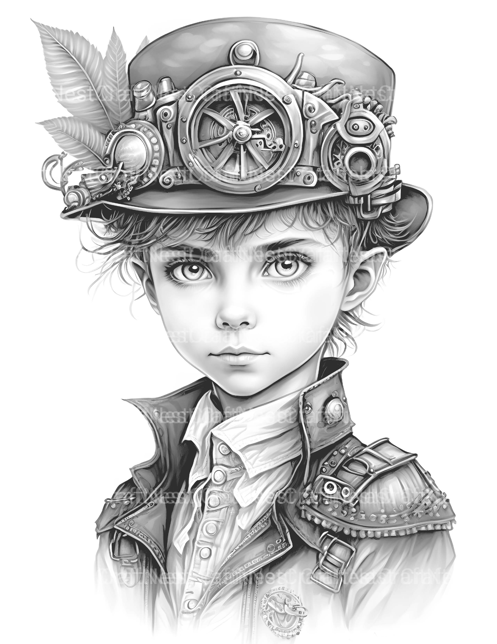 Young Woman Coloring Book - CraftNest - Digital Crafting and Art