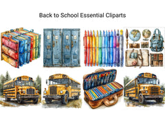 Back To School Essential Clipart - CraftNest - Digital Crafting and Art