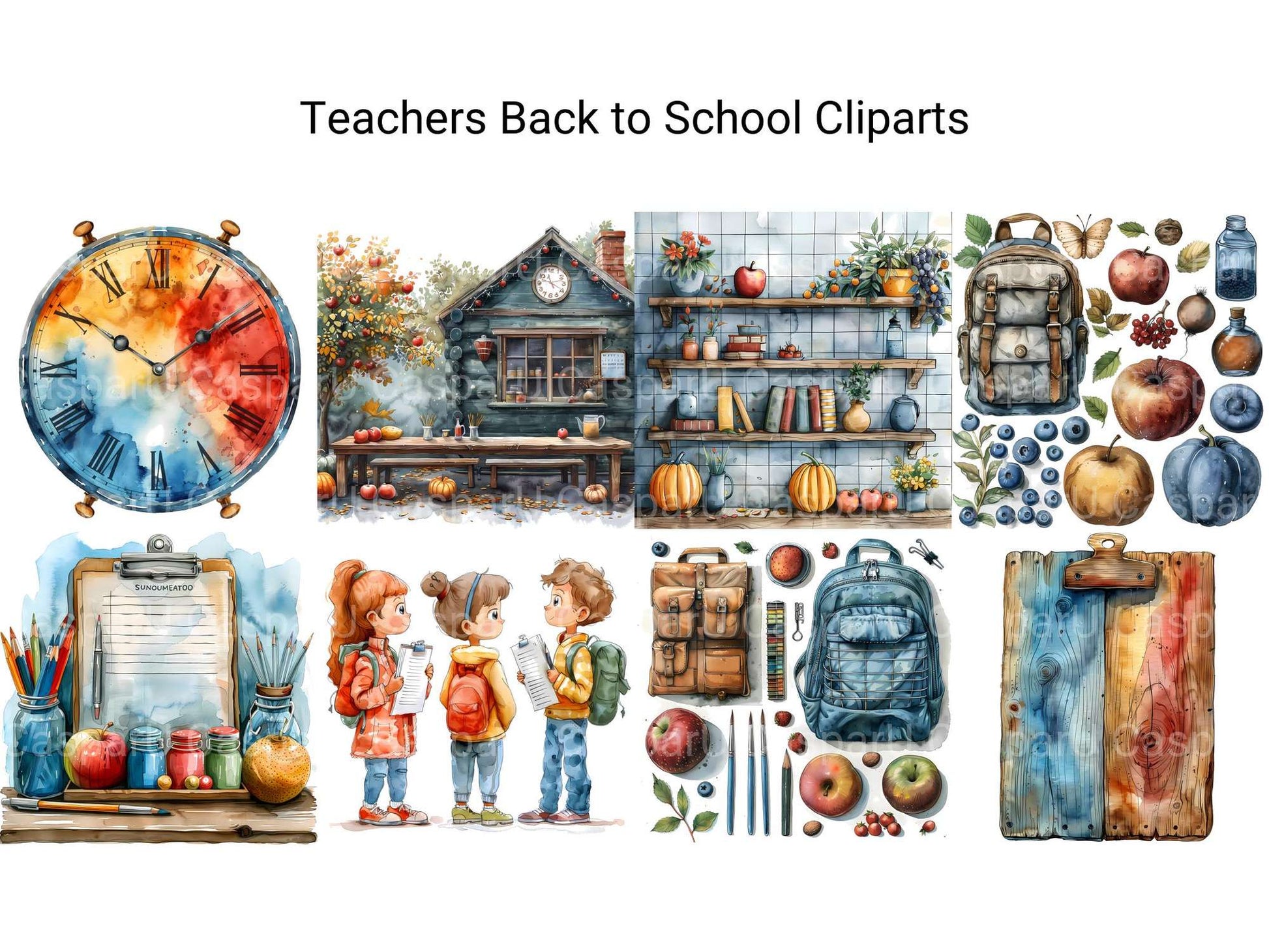 Teachers Back To School Clipart - CraftNest - Digital Crafting and Art