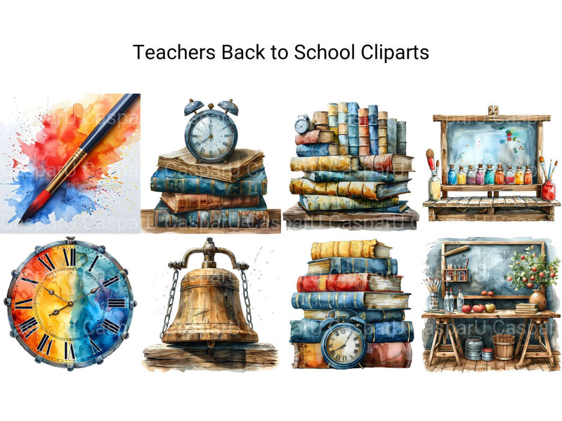 Teachers Back To School Clipart - CraftNest - Digital Crafting and Art