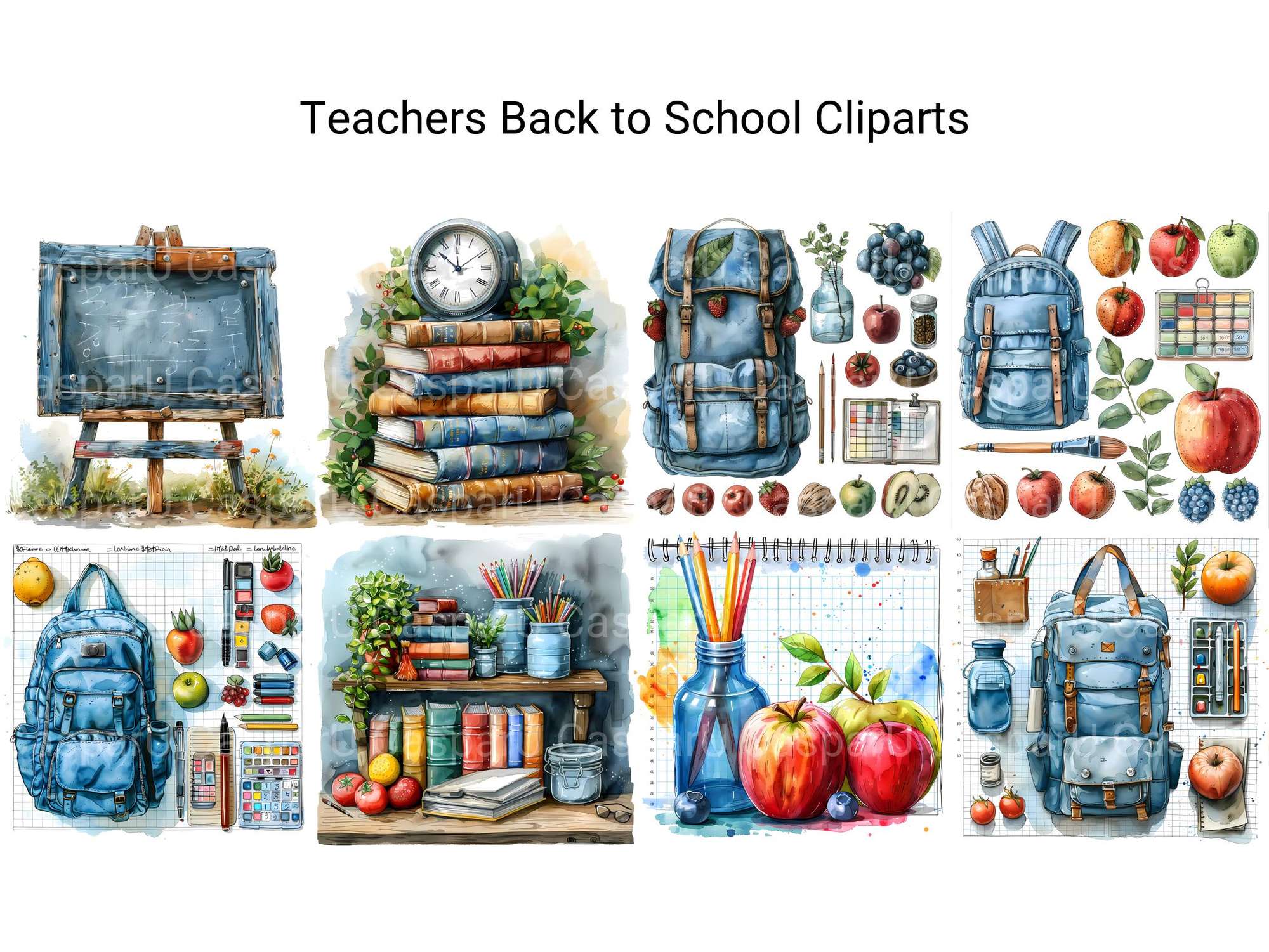 Teachers Back To School Clipart - CraftNest - Digital Crafting and Art