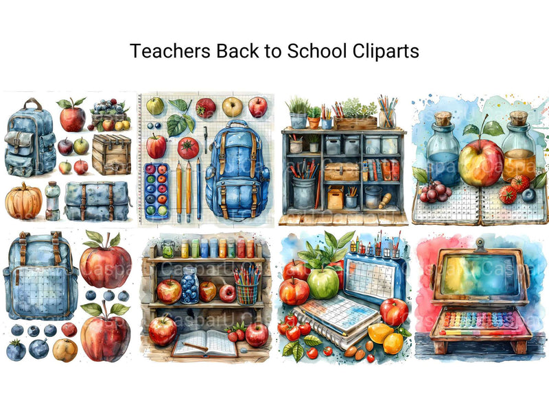 Teachers Back To School Clipart - CraftNest - Digital Crafting and Art