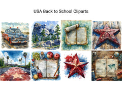 USA Back To School Clipart - CraftNest - Digital Crafting and Art