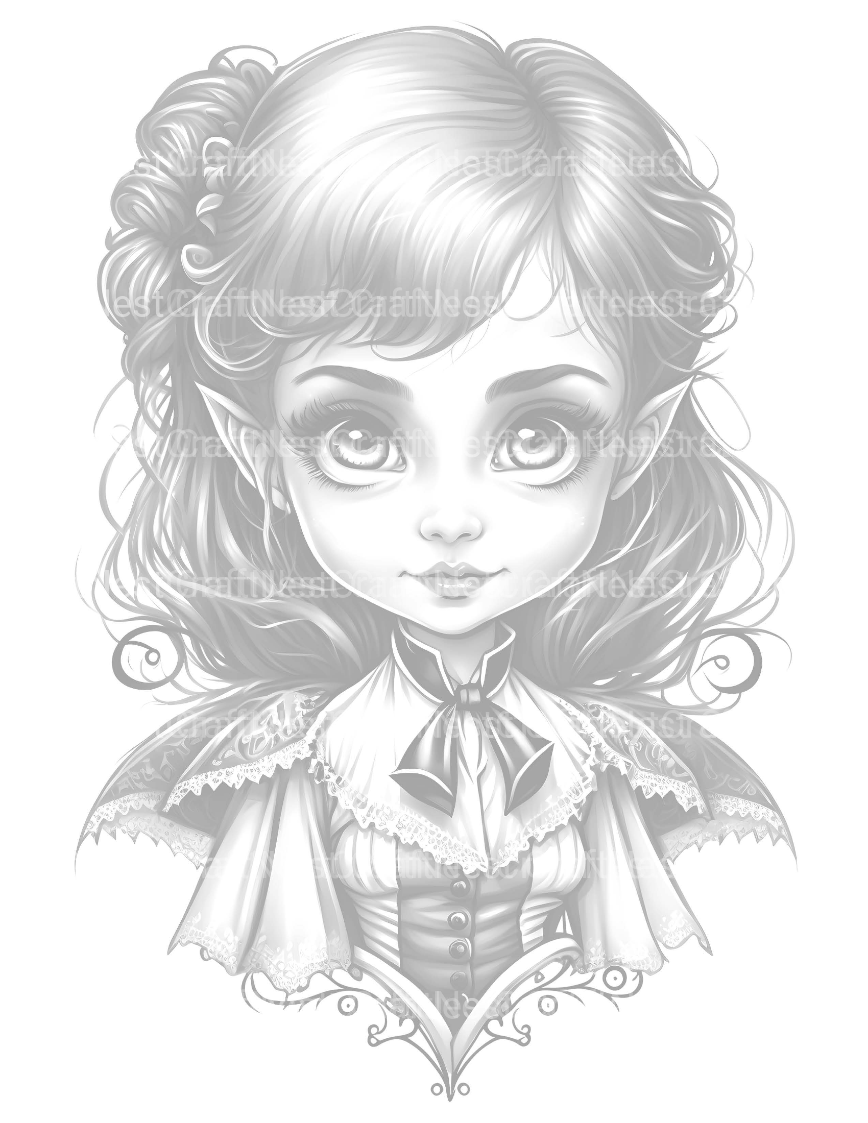 Little Witch Coloring Book - CraftNest - Digital Crafting and Art