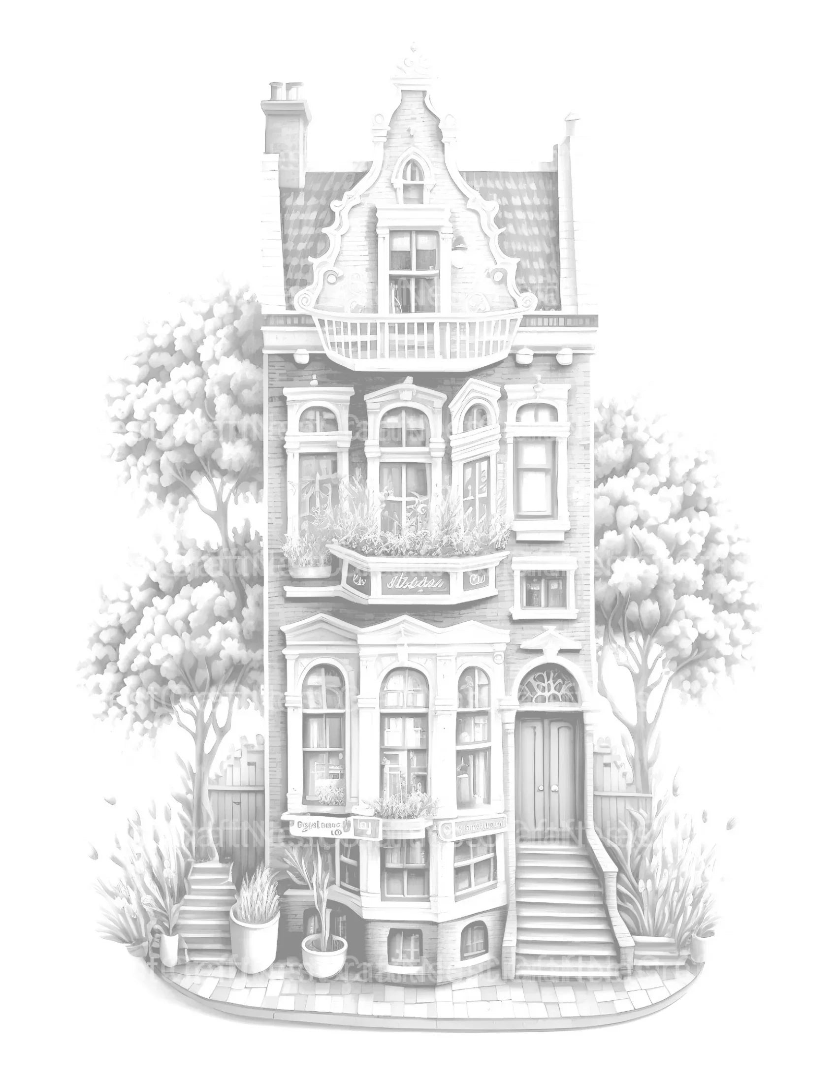 Brazilian Tiny House Coloring Book - CraftNest - Digital Crafting and Art