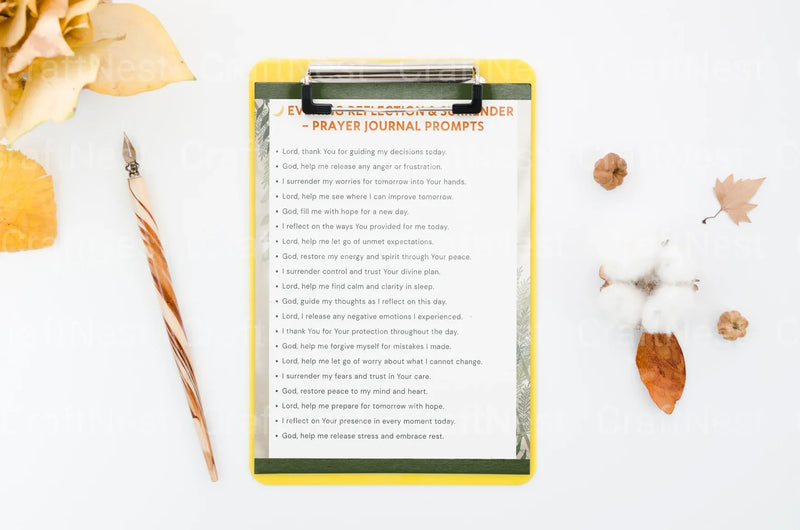 Prayer Prompts for Spiritual Growth - CraftNest - Digital Crafting and Art