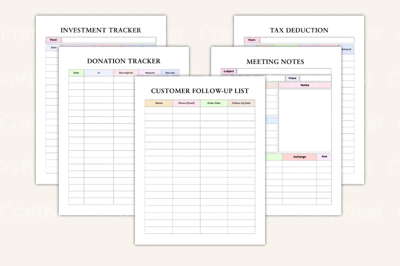 Craft Business Planner Guide - CraftNest - Digital Crafting and Art