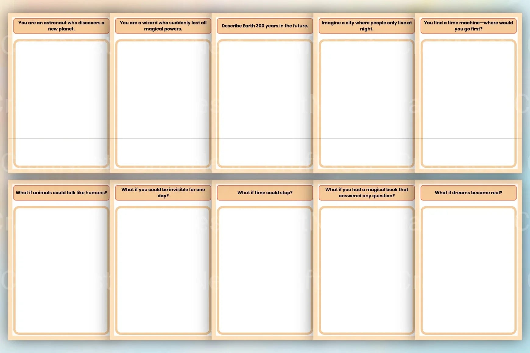 Creative Writing Prompts Book - CraftNest - Digital Crafting and Art