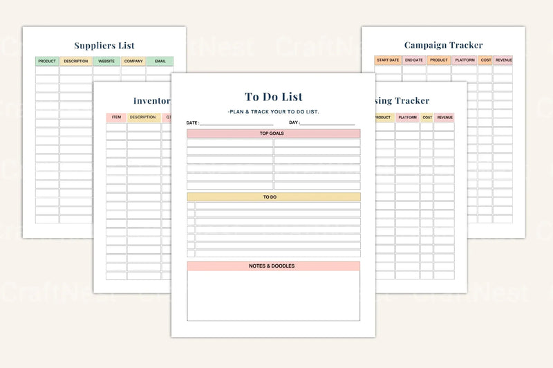 Small Business Financial Bookkeeping Guide - CraftNest - Digital Crafting and Art