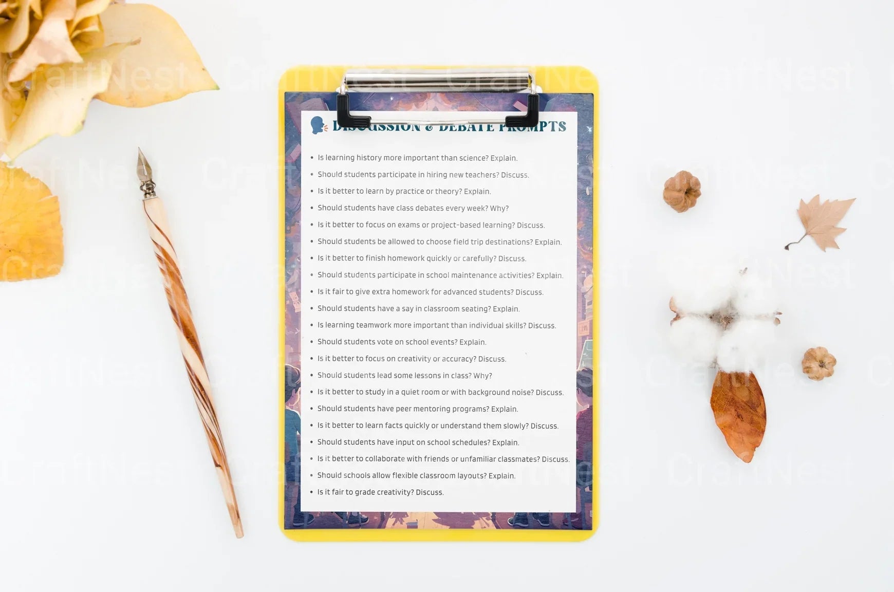Creative Classroom Prompts Book - CraftNest - Digital Crafting and Art