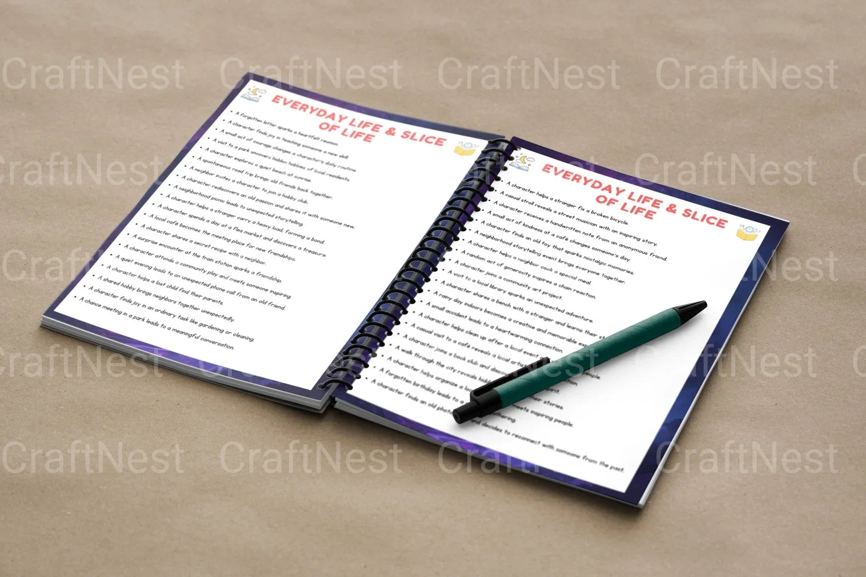 Creative Short Story Prompts Book - CraftNest - Digital Crafting and Art