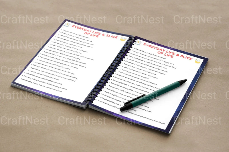 Creative Short Story Prompts Book - CraftNest - Digital Crafting and Art