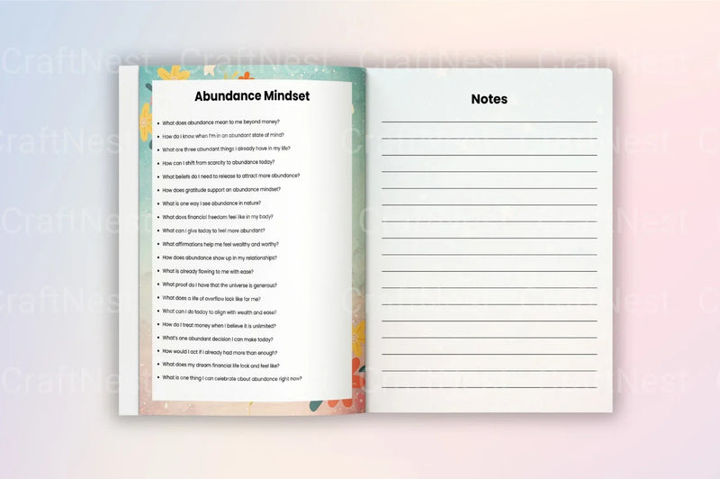 Manifestation Prompts Workbook for Personal Growth - CraftNest - Digital Crafting and Art