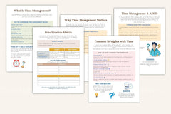 ADHD Time Management Worksheets for Improved Focus - CraftNest - Digital Crafting and Art