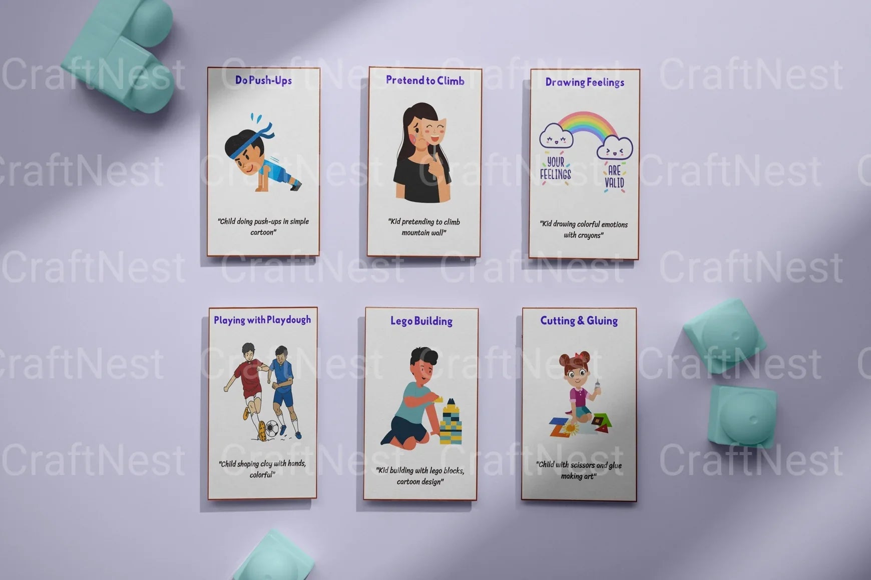Coping Skills Flashcards for Kids - CraftNest - Digital Crafting and Art