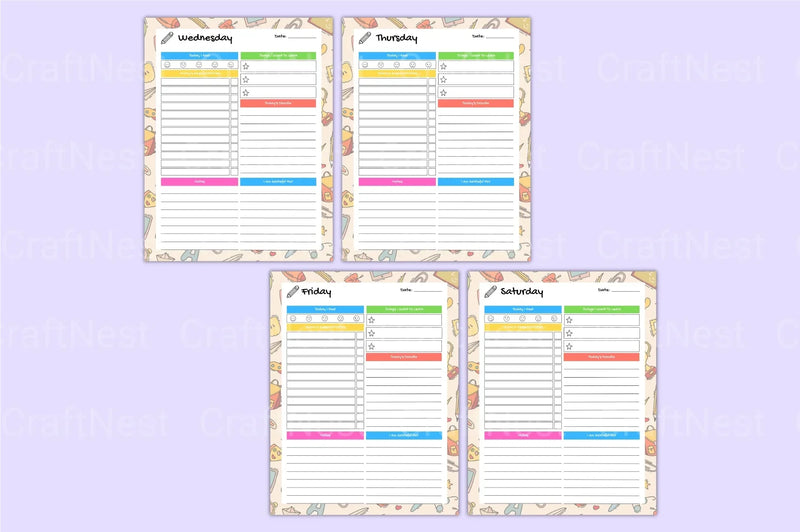 Home School Planner - CraftNest - Digital Crafting and Art
