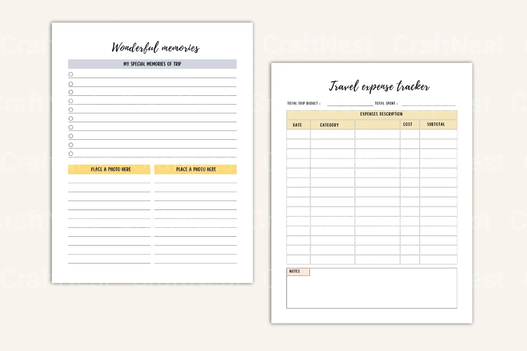 Ultimate Travel Planner Guide - CraftNest - Digital Crafting and Art