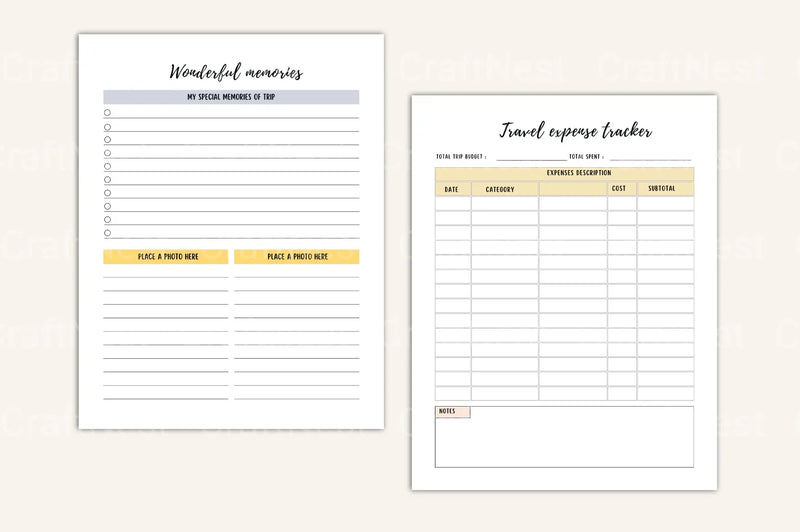 Ultimate Travel Planner Guide - CraftNest - Digital Crafting and Art
