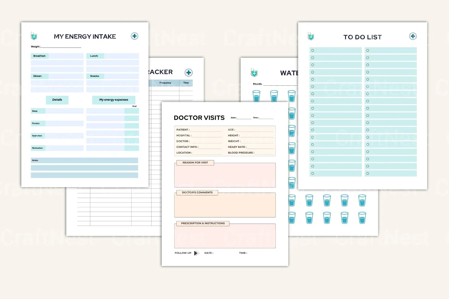 Medical Tracker Ultimate: Comprehensive Health Management Tool - CraftNest - Digital Crafting and Art