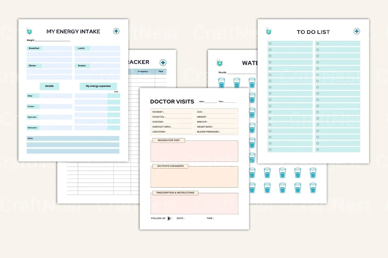 Medical Tracker Ultimate: Comprehensive Health Management Tool - CraftNest - Digital Crafting and Art