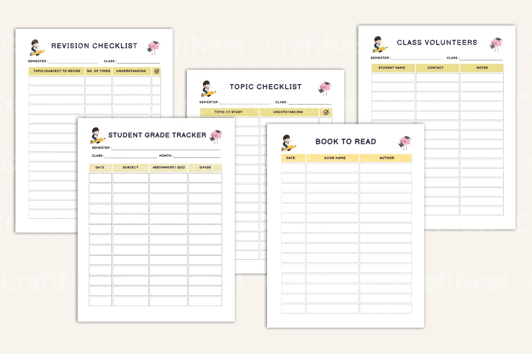 Ultimate Student Life Planner - CraftNest - Digital Crafting and Art