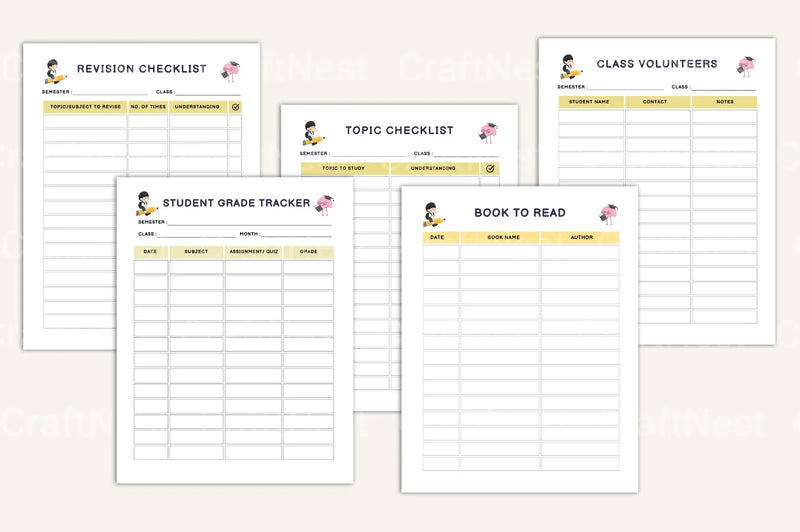 Ultimate Student Life Planner - CraftNest - Digital Crafting and Art