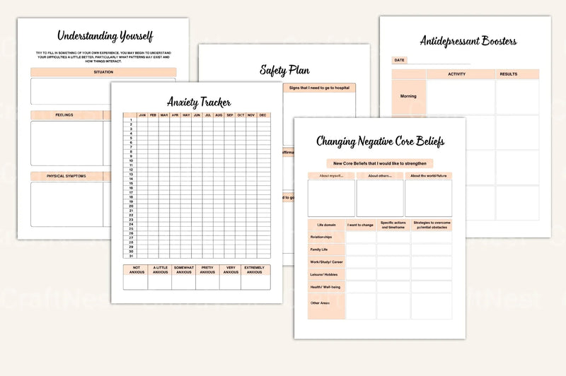 Burnout Recovery Workbook for Stress Relief - CraftNest - Digital Crafting and Art