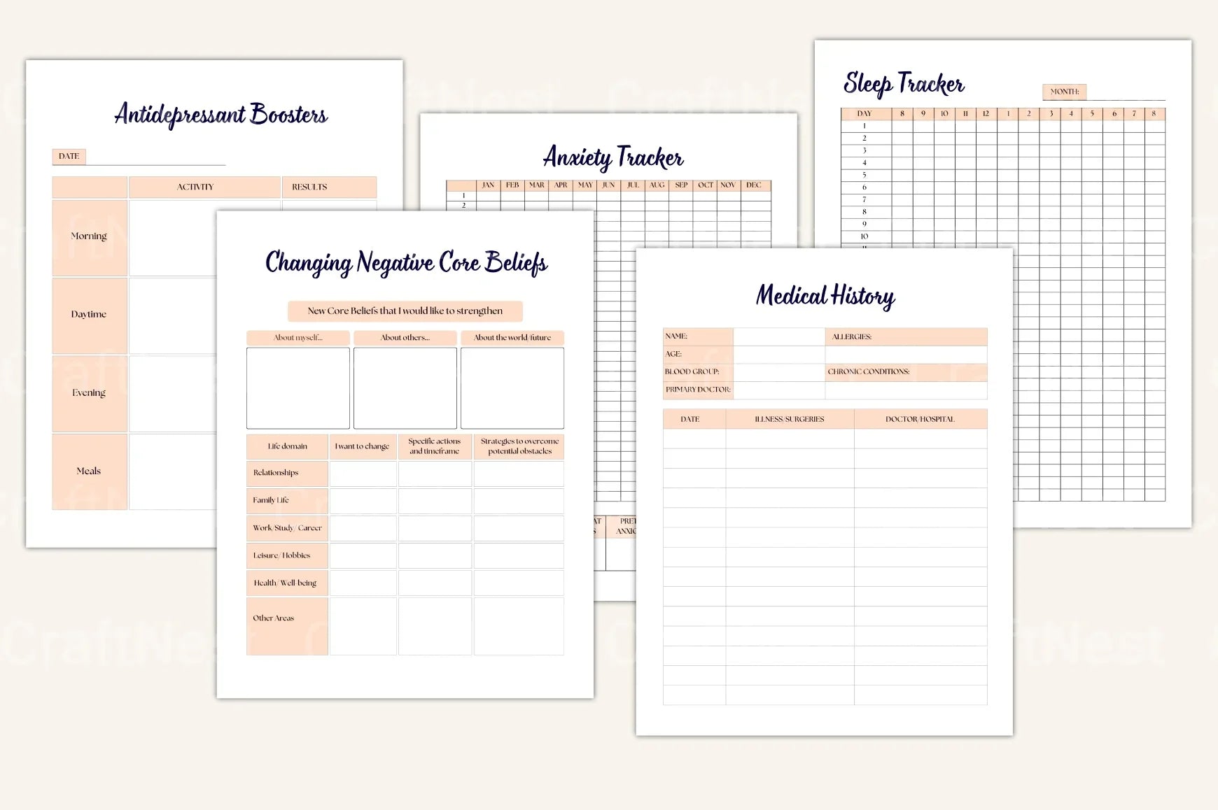 Burnout Healing Workbook for Stress Relief - CraftNest - Digital Crafting and Art