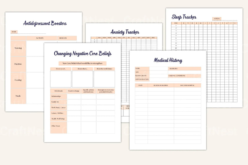 Burnout Healing Workbook for Stress Relief - CraftNest - Digital Crafting and Art