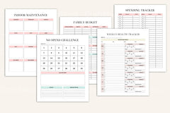 Complete House Management Binder for Efficient Home Organization - CraftNest - Digital Crafting and Art