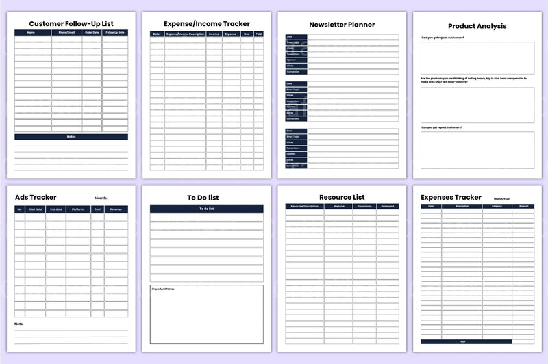 Small Business Planner 2023 - CraftNest - Digital Crafting and Art