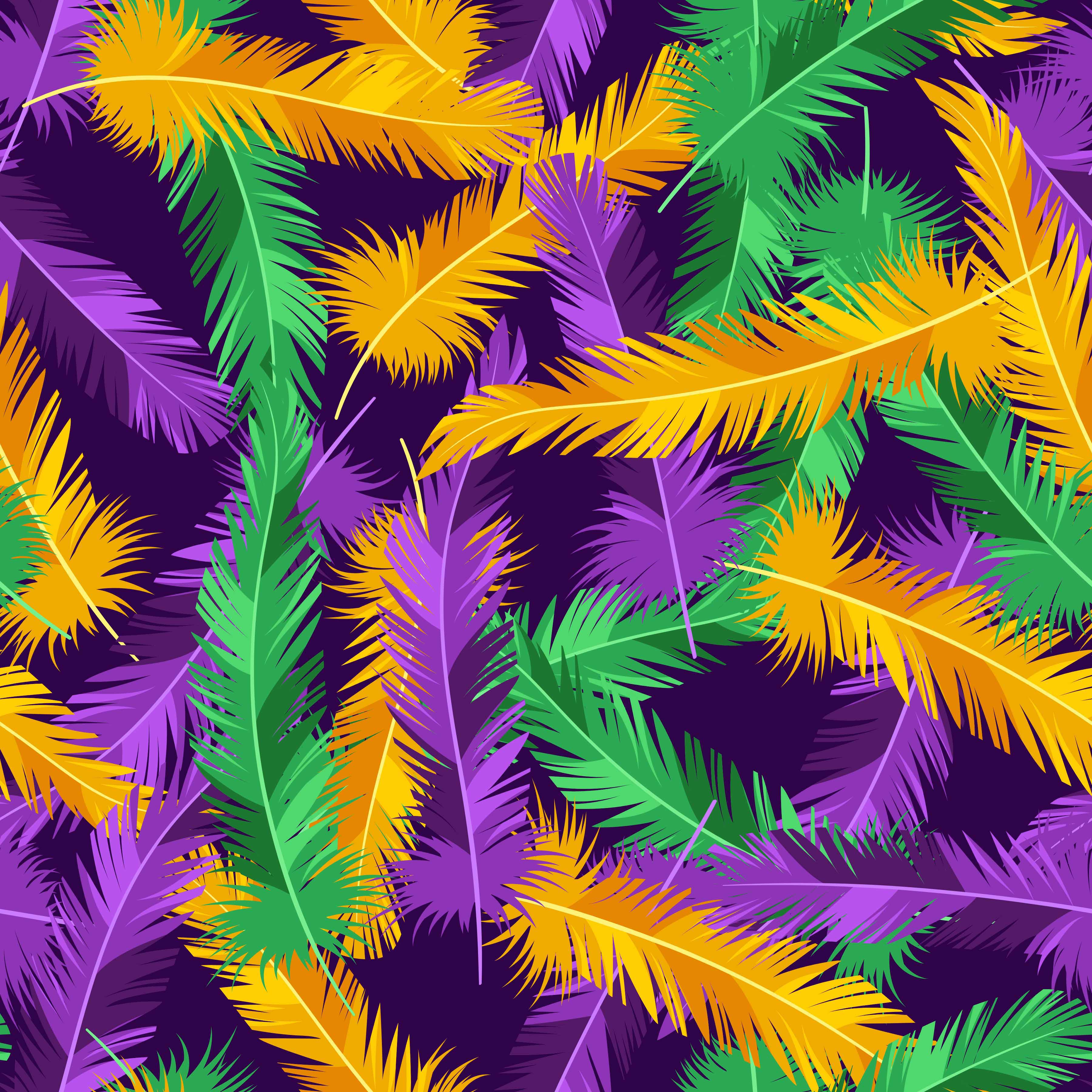 Mardi Gras Seamless Digital Paper - CraftNest - Digital Crafting and Art