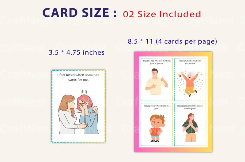 Emotion 120 Cards Collection - CraftNest - Digital Crafting and Art