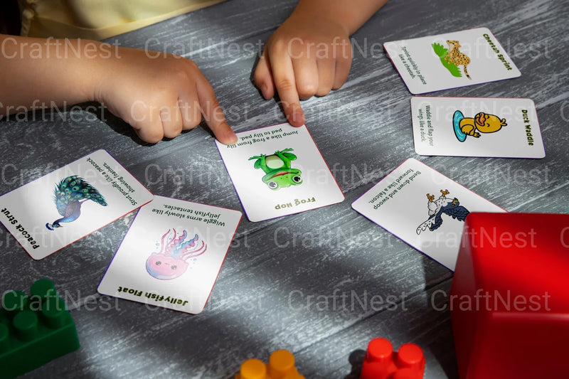 Kids Animal Movement Somatic Cards for Fun and Learning - CraftNest - Digital Crafting and Art