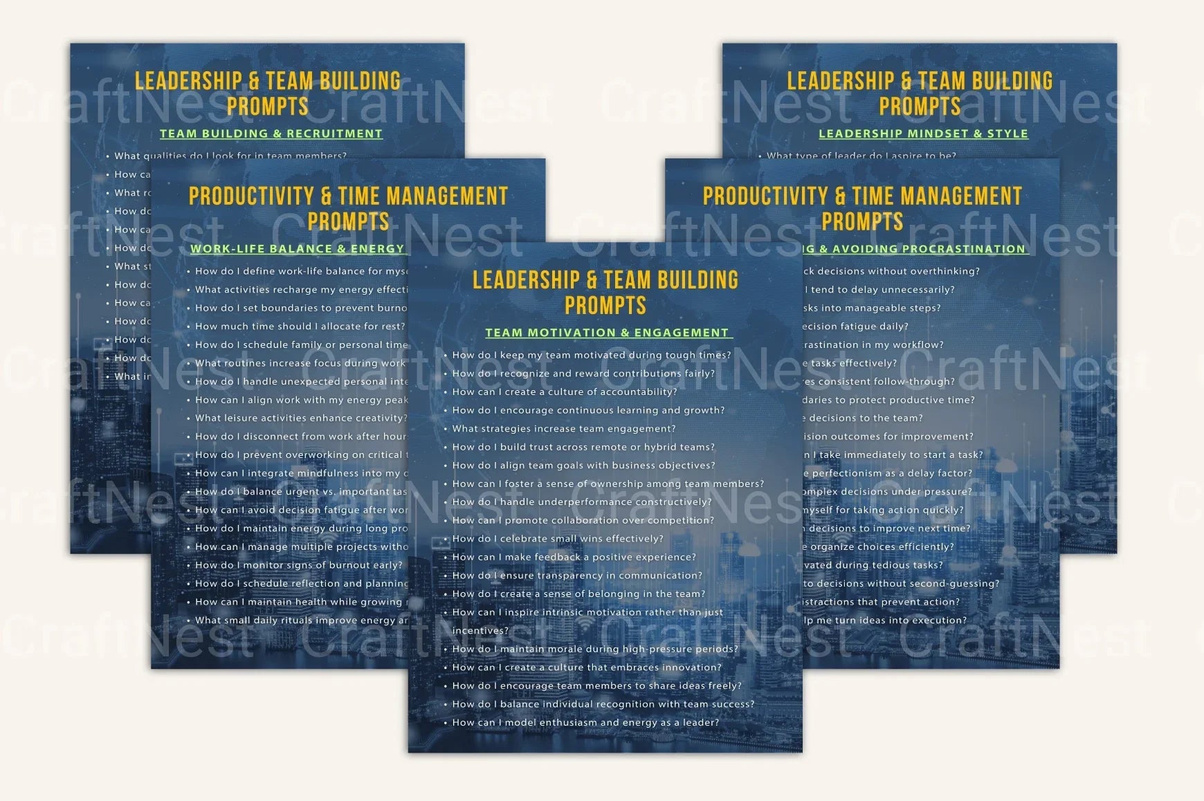 Entrepreneurship Prompts Book for Creative Success - CraftNest - Digital Crafting and Art
