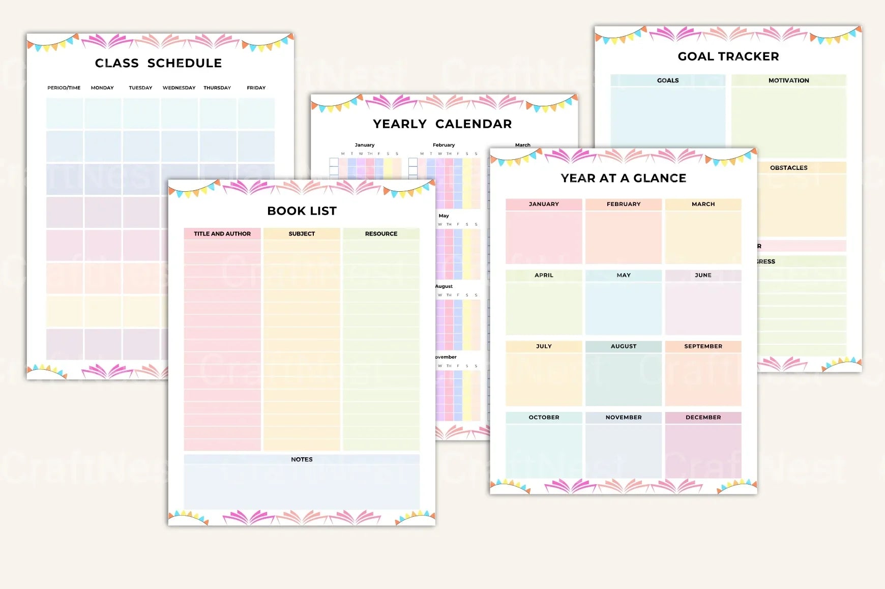 Educator Planner for Effective Teaching - CraftNest - Digital Crafting and Art