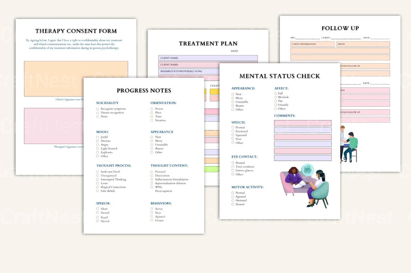 Therapy Worksheet Mega Pack - CraftNest - Digital Crafting and Art
