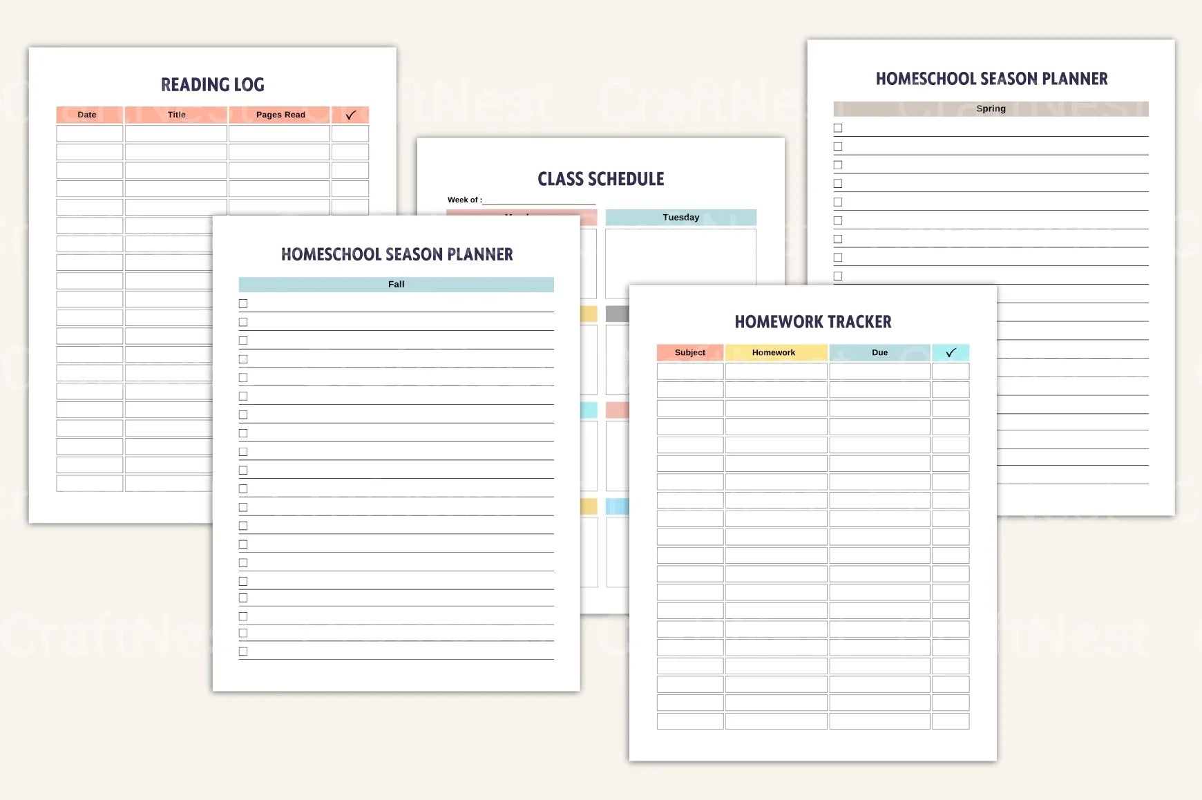 Homeschool Management Binder for Effective Organization - CraftNest - Digital Crafting and Art