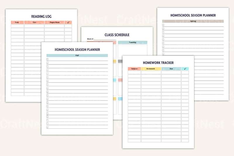 Homeschool Management Binder for Effective Organization - CraftNest - Digital Crafting and Art