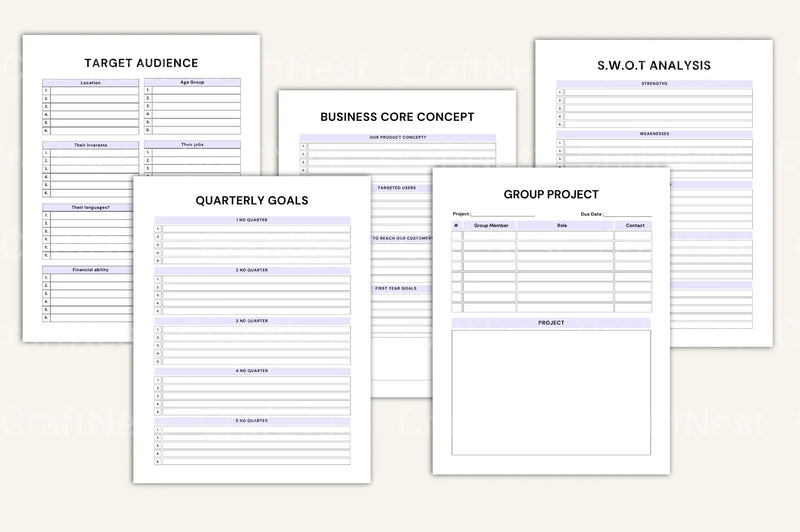 Entrepreneur Success Workbook - CraftNest - Digital Crafting and Art