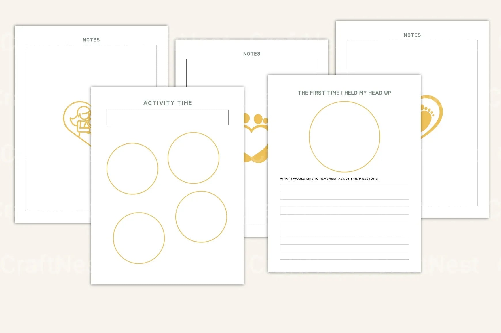 Baby Milestone Tracker - CraftNest - Digital Crafting and Art