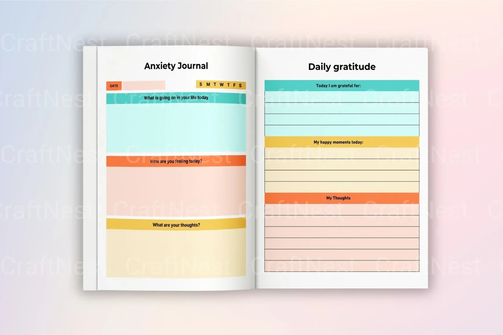 Mental Health Workbook for Personal Growth - CraftNest - Digital Crafting and Art