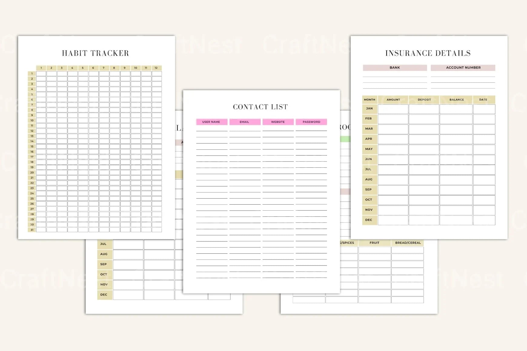 Ultimate House Management Binder for Organization - CraftNest - Digital Crafting and Art