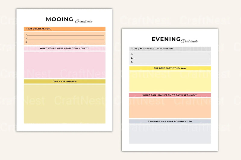 Efficient Daily Planner for Optimal Organization - CraftNest - Digital Crafting and Art
