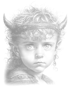 Babarian Girl Coloring Book - CraftNest - Digital Crafting and Art