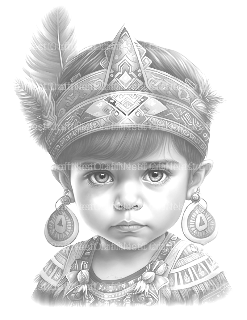 Babarian Boy Coloring Book - CraftNest - Digital Crafting and Art