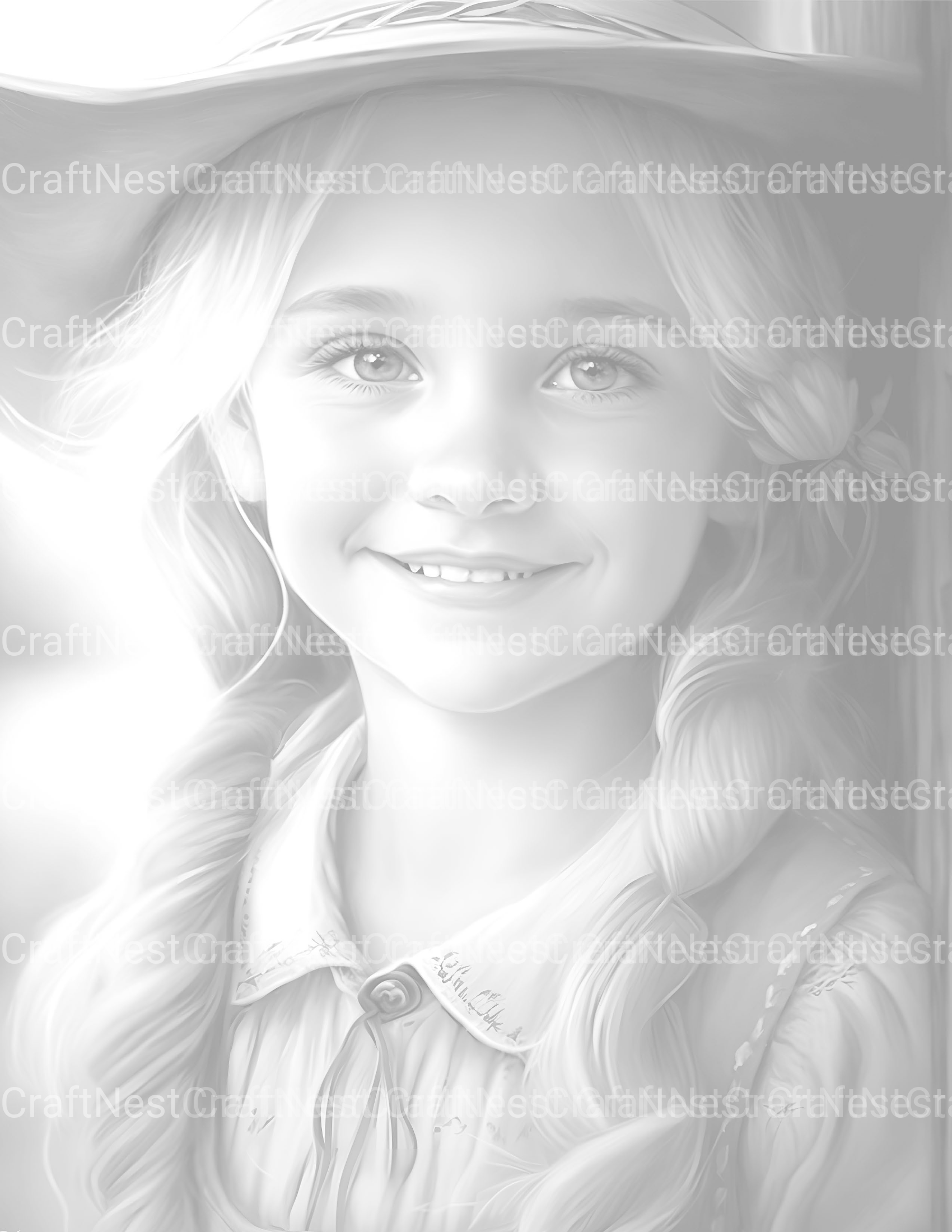 Country Girl Coloring Book - CraftNest - Digital Crafting and Art