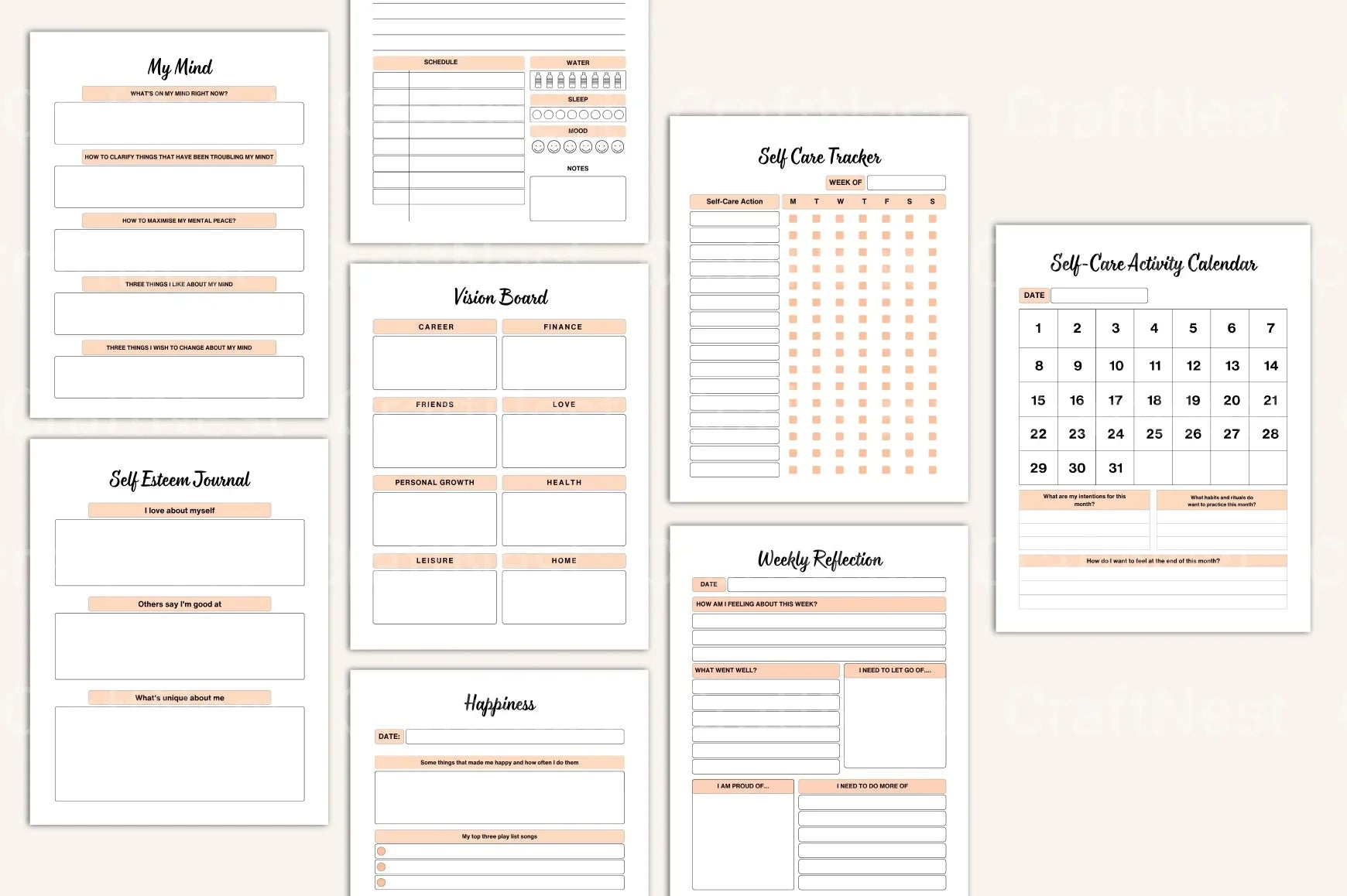 Burnout Recovery Workbook for Stress Relief - CraftNest - Digital Crafting and Art