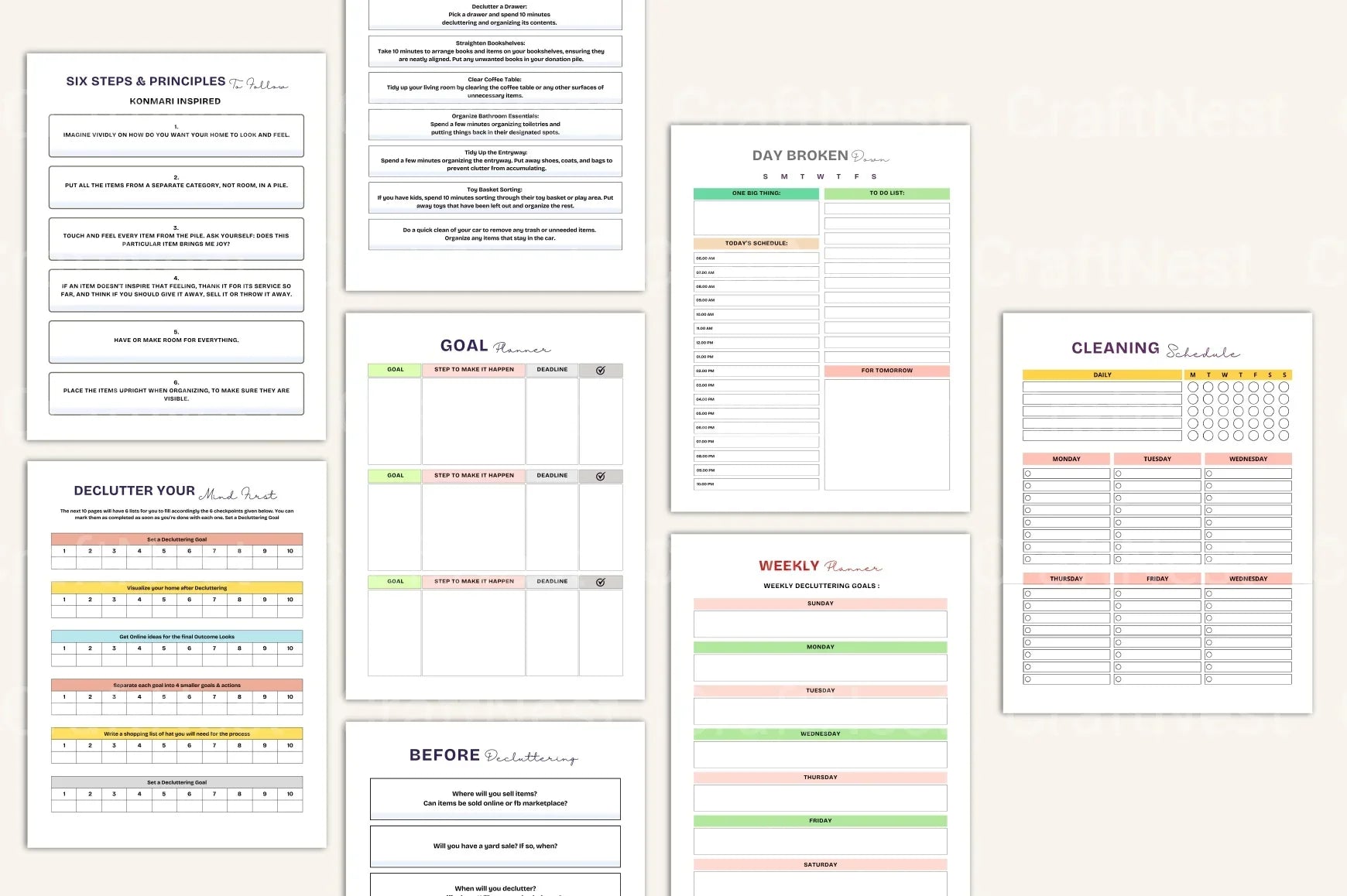 Organization Decluttering Guide - CraftNest - Digital Crafting and Art